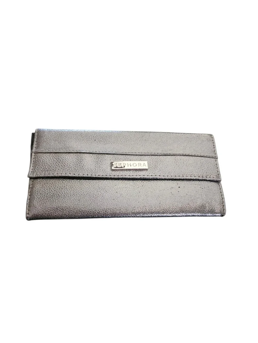 Sephora Silver Metallic Makeup Brush Case